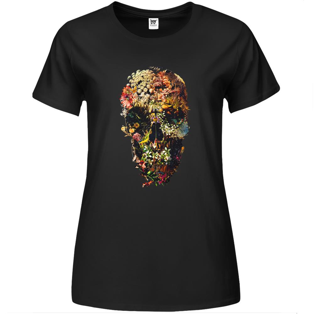 Smyrna Skull Premium Womens T Shirts