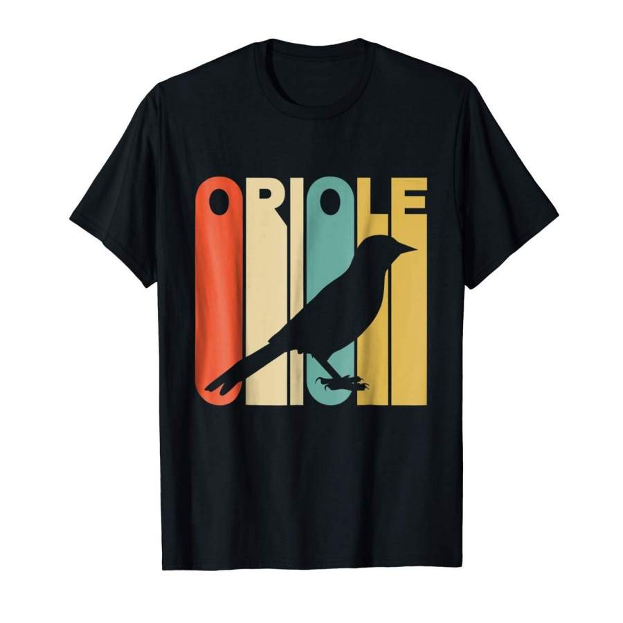 Vintage Style Oriole Silhouette T-Shirt Men’S Short Sleeve T-Shirt