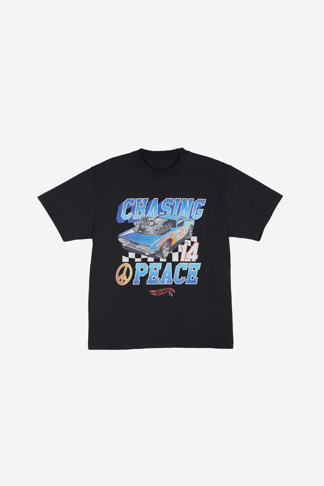 Chasing Peace Racing Heavyweight T-Shirt –  Black