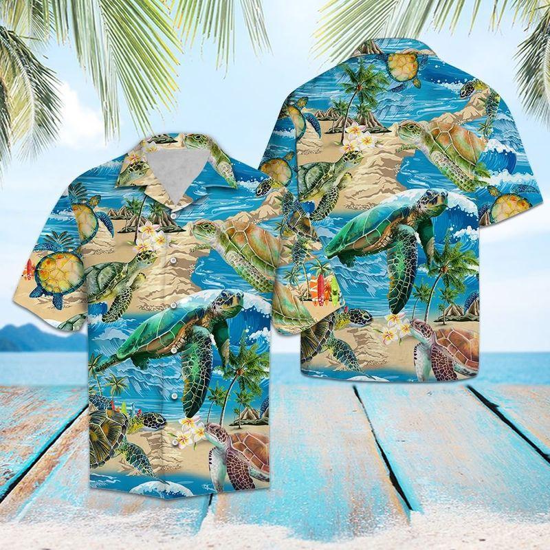 Turtle Hawaiian Shirt Pre11421