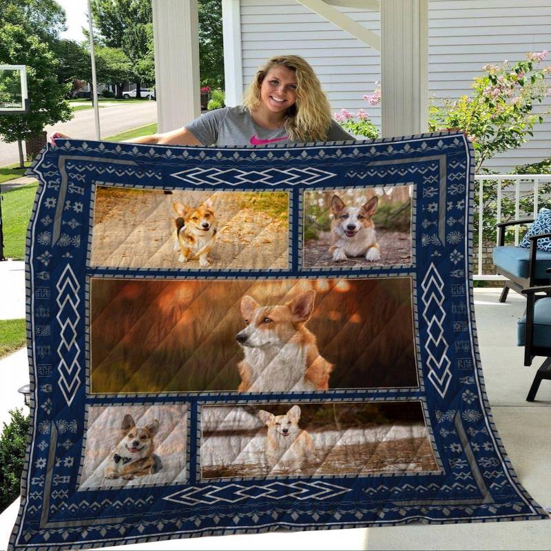 A BC-Corgi 004 Quilt Blanket