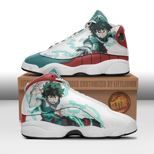 Deku Sneakers Custom My Hero Academia Anime Personalized Name Air Jd13 Shoes