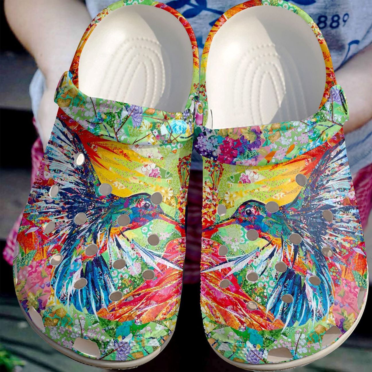 Hummingbird Personalize Clog, Custom Name, Text, Fashion Style For Women, Men, Kid, Print 3D Lively Hummingbirds