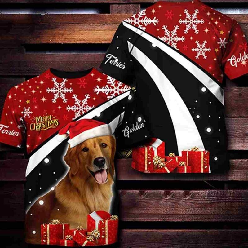 Golden Retriever Christmas V1 Fd Hoodie