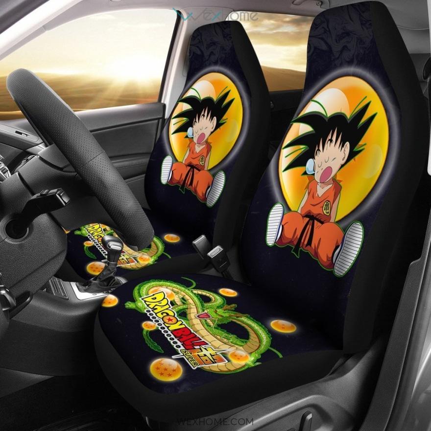 Goku Sleeping Shenron Dragon Ball Anime Car Seat Covers