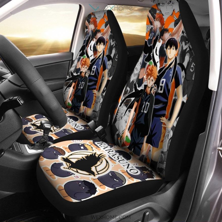 Kageyama And Shoyo Car Seat Covers Haikyuu Anime Car Accessories Oralie Shop