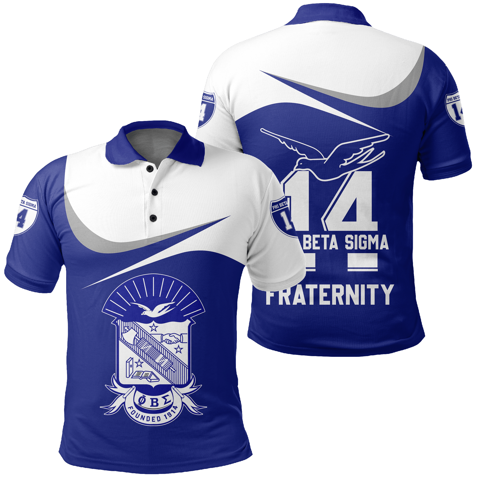 Wonder Print Shoppolo Shirt – Phi Beta Sigma Curve Style Polo Shirt Lt10