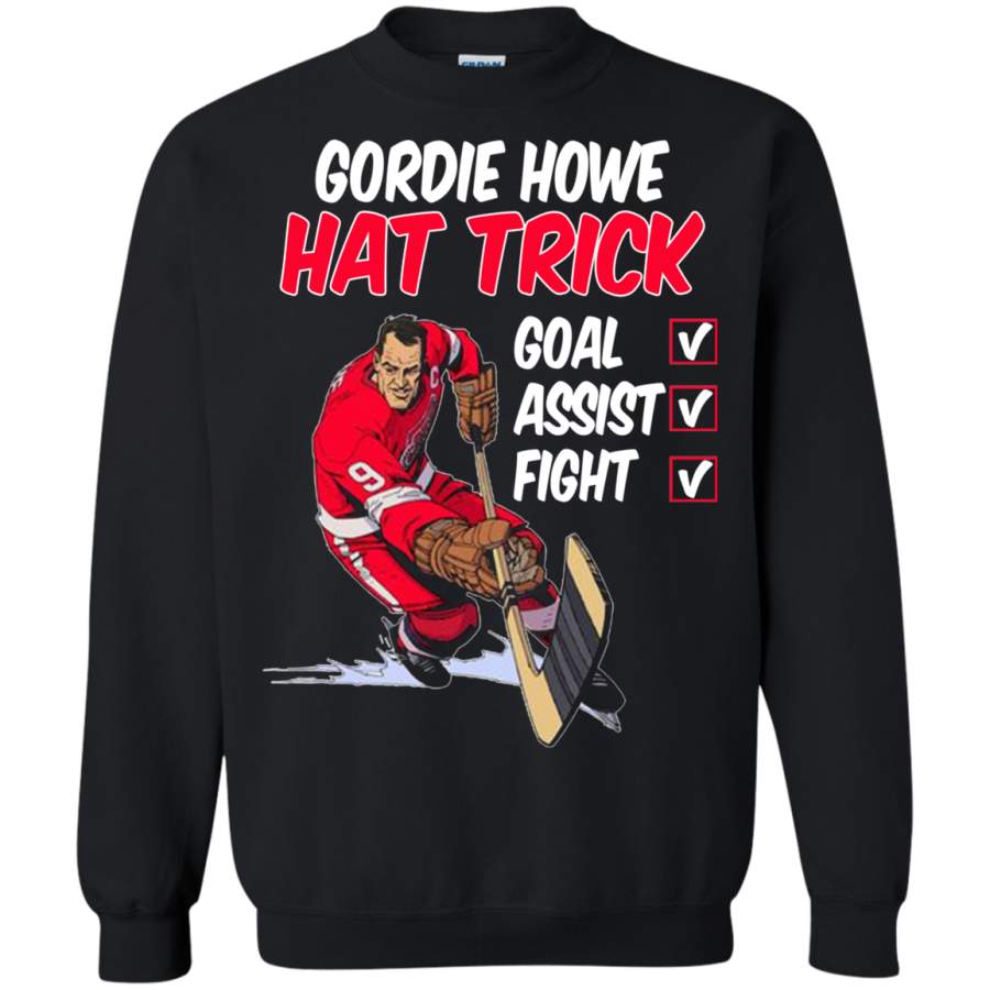 AGR Gordie Howe hat trick goal assist fight Sweatshirt