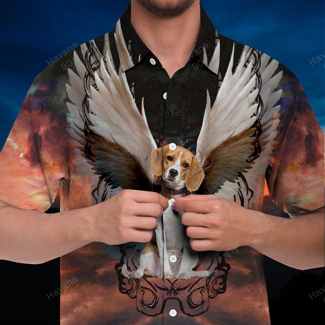 Beagle Hawaiian Shirt The Light Of Love