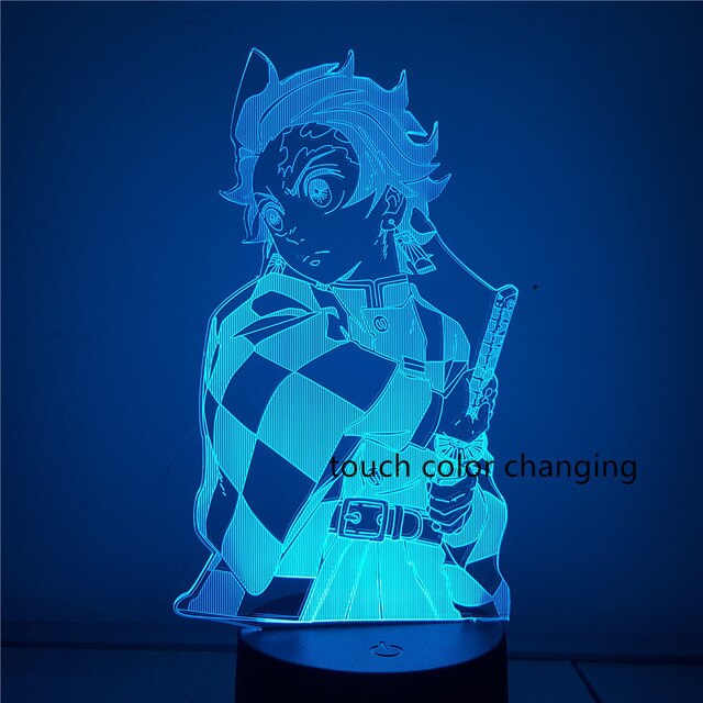Demon Slayer Action Anime 3D Color Changing Led Figure