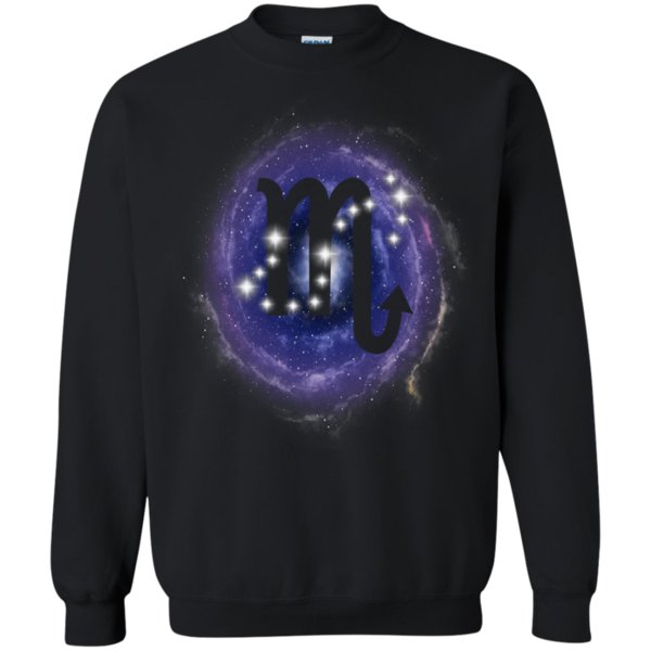 Top selling Scorpio Zodiac Sign Stars Constellation on Nebula T-Shirt Hoodie Long sleeve Sweatshirt