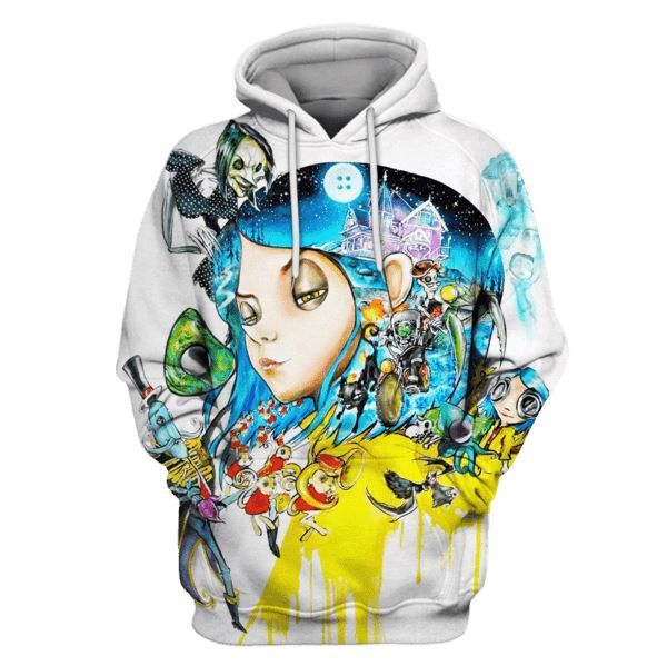 Flowermoonz Coraline And Ghost Town Hoodies - T-Shirts Apparel x TeeAndYou 