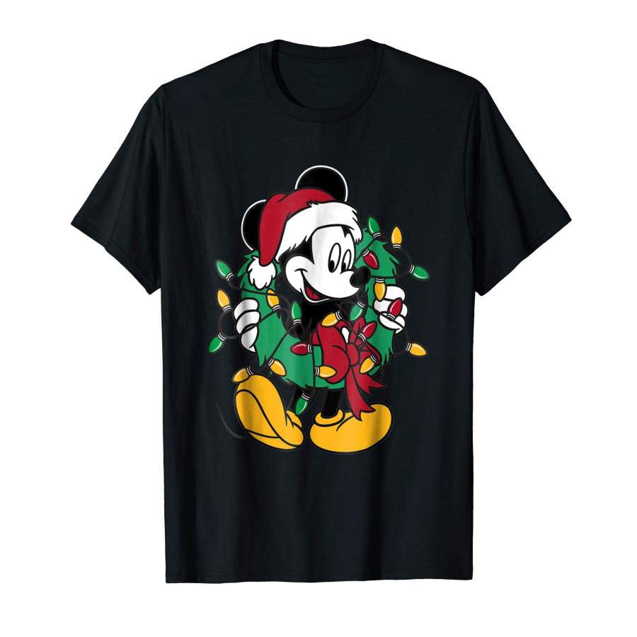 Disney Mickey Mouse Christmas Lights T-Shirt