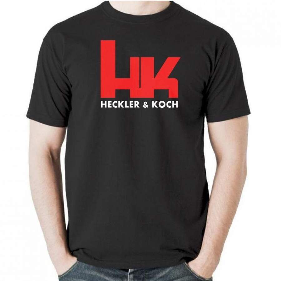 Heckler and Koch Logo Graphic Cotton T-Shirt - Custom Merch Online Store