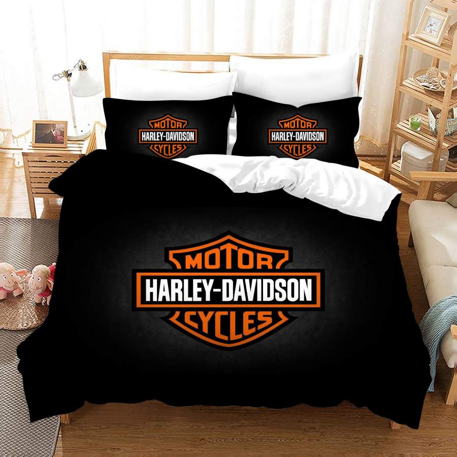 Motor Harley Davidson #11 Duvet Cover Quilt Cover Pillowcase Bedding Set Bed Linen Home Bedroom Decor