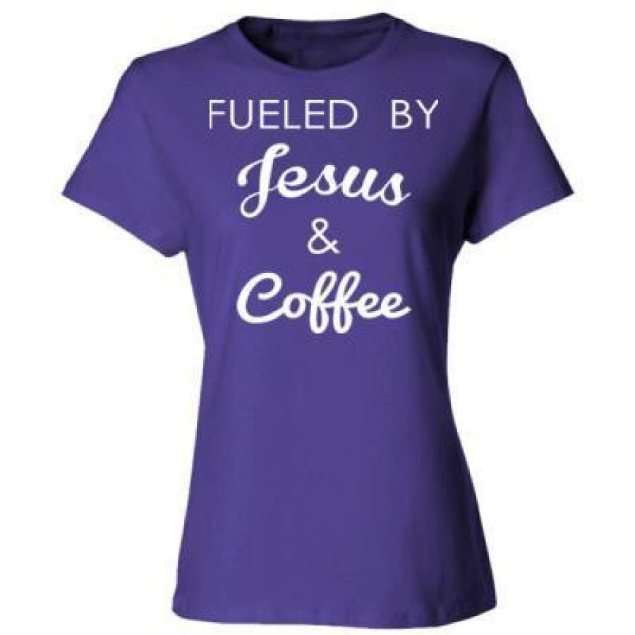 AGR Fueled By Jesus And Coffee – Ladies’ Cotton T-Shirt