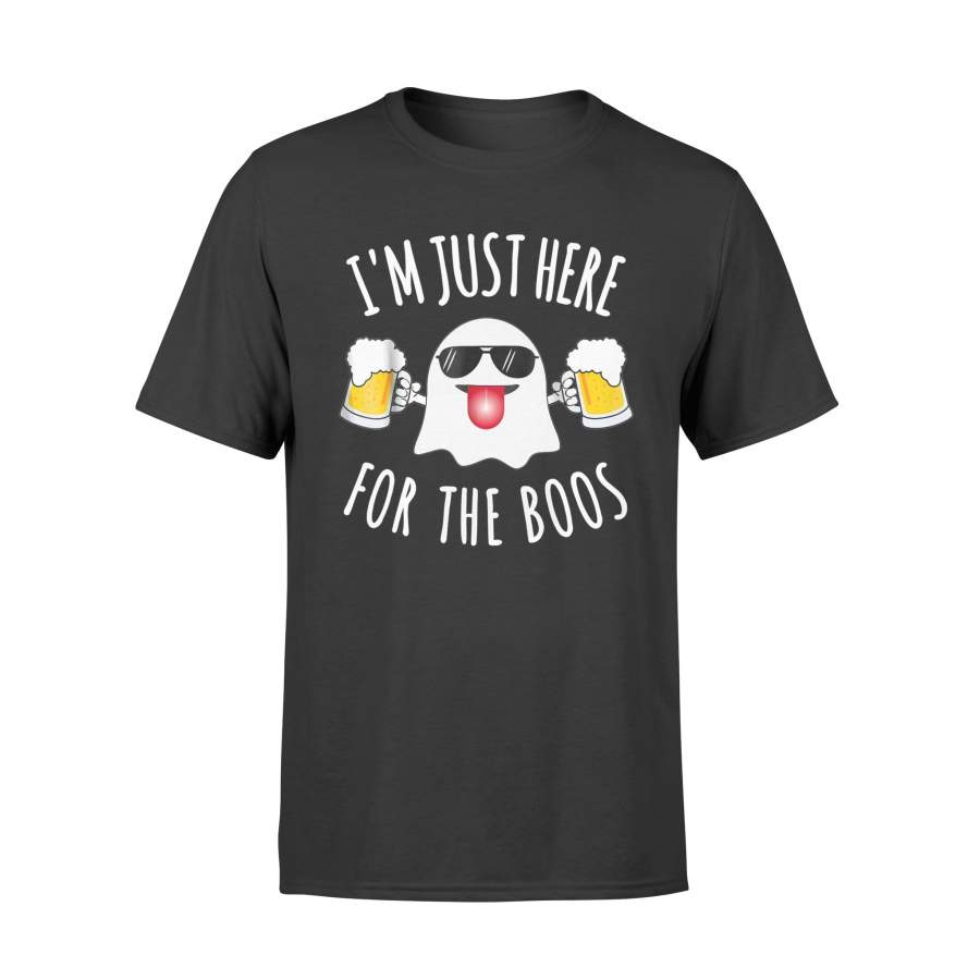 I’M JUST HERE FOR THE BOOS Funny Halloween Beer T Shirt – Standard T-shirt