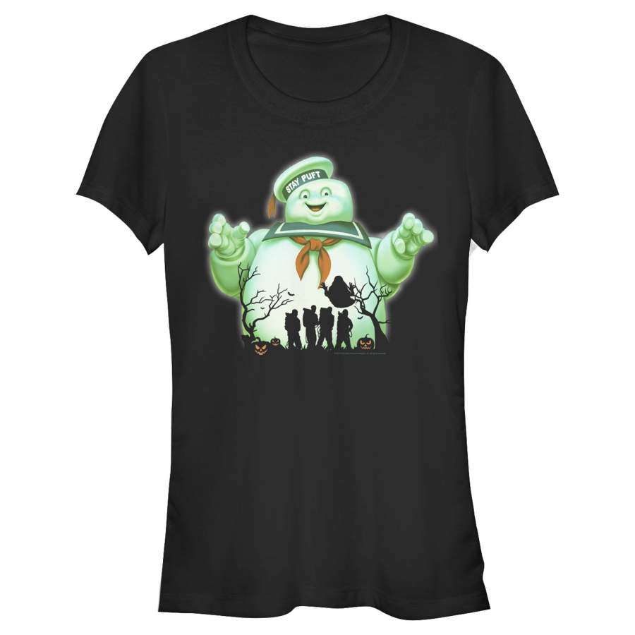 Ghostbusters Junior’s Halloween Stay Puft Marshmallow Man  T Shirt