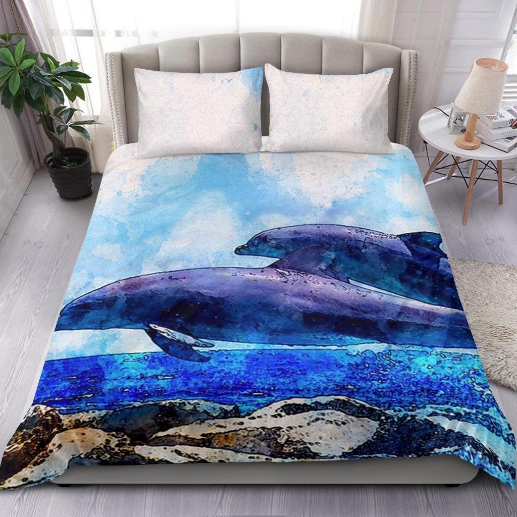 Dolphin Bedding Set – Duvet Cover and pillow Covers