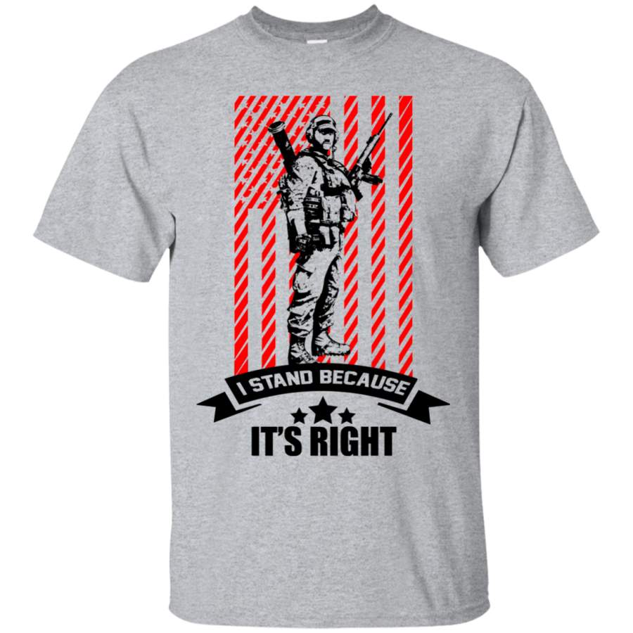 AGR I Stand Because It’s Right Shirt, Hoodie, Tank