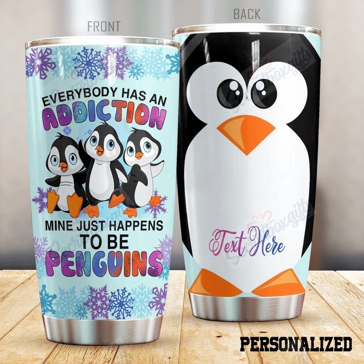 Penguin Personalized Dtc211024 Stainless Steel Tumbler Travel Customize Name, Text, Number, Image