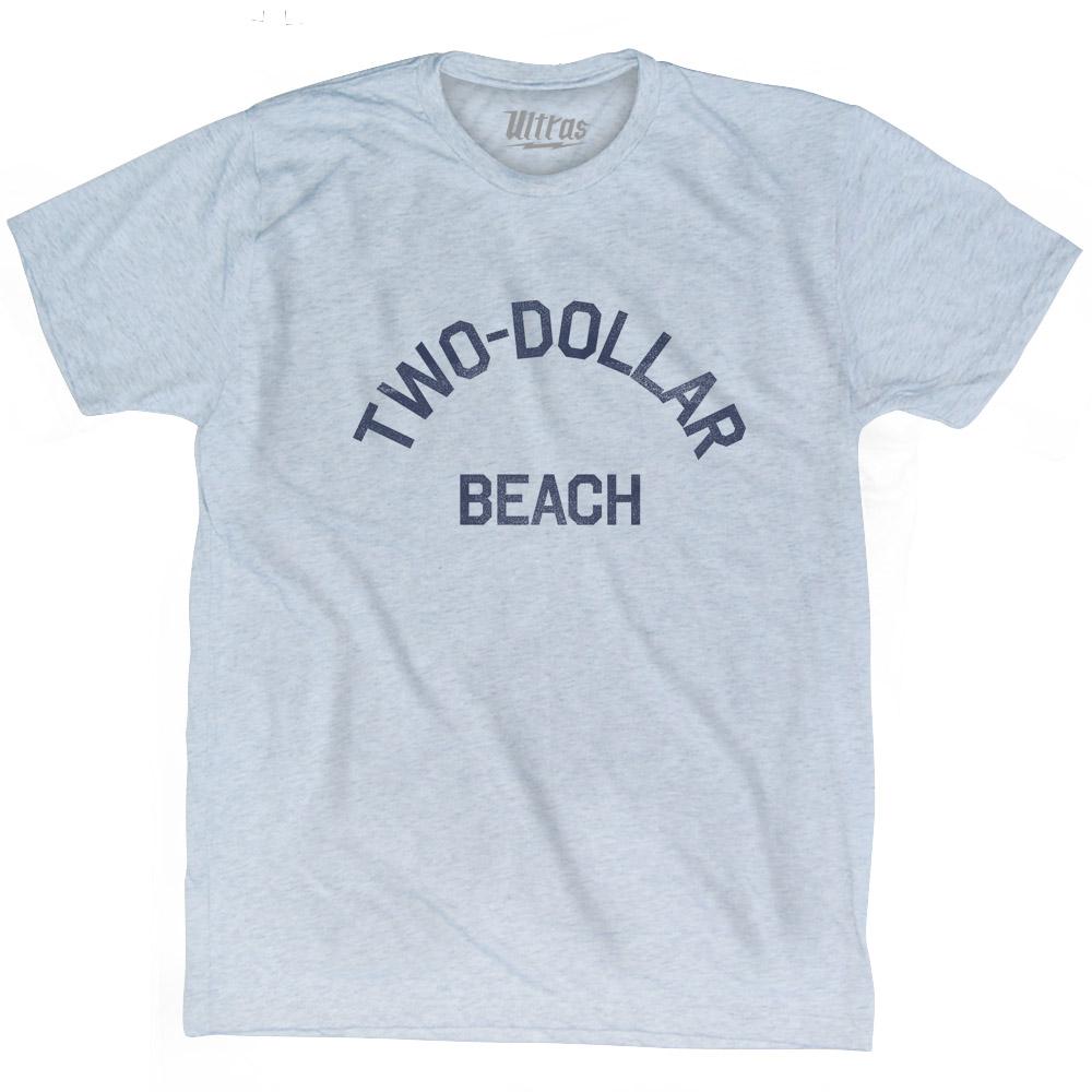 American Samoa Two-dollar Beach Adult Tri-Blend Vintage T-shirt