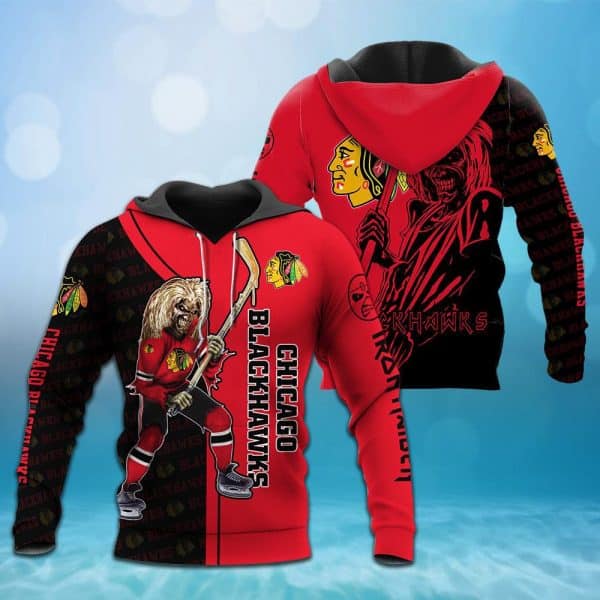 Chicago Blackhawks 3D Printed Hoodie/Zipper Hoodie 2