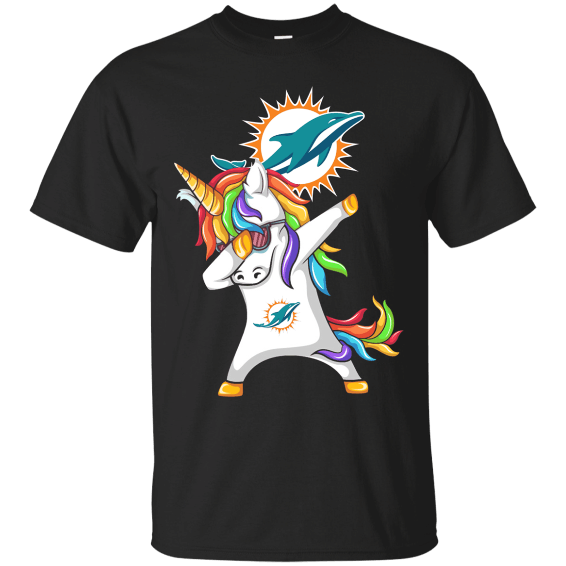 Check out this awesome Dabbing Hip Hop Unicorn Dab Miami Dolphins T shirt