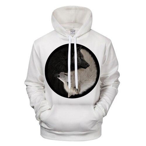 Ying Yang Wolves Hoodie