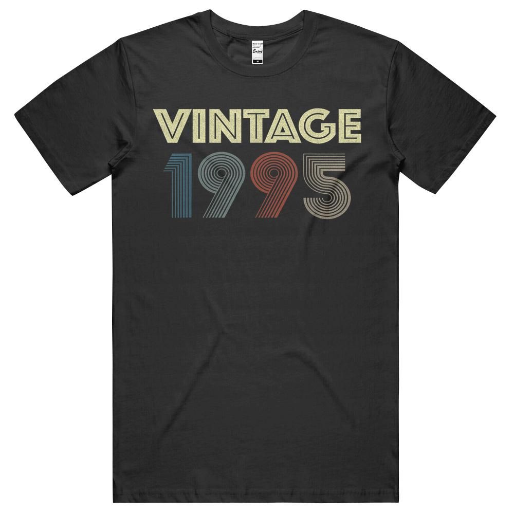 26th 1995 Birthday Gift Vintage Retro Men Women 26 Years Old Shirt