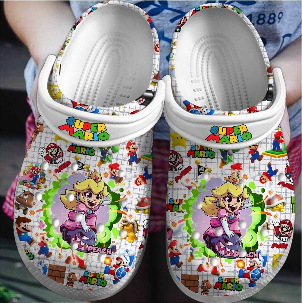 Super Mario Game Movie Crocs Crocband Clogs Shoes Comfortable For Men Women and Kids 15