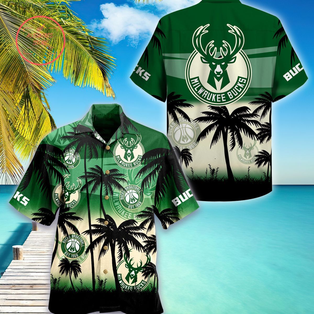 NCCA Virginia Cavaliers Green Palm Trees Hawaiian Shirt