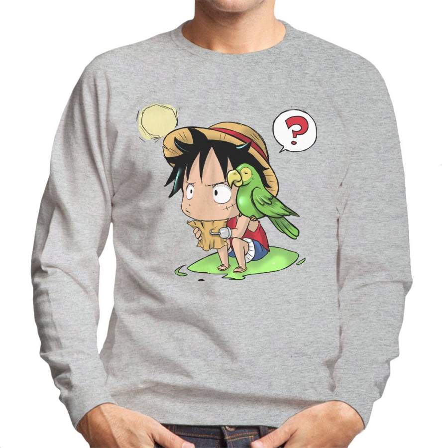 Chibi Monkey D Luffy One Piece Men’s Sweatshirt