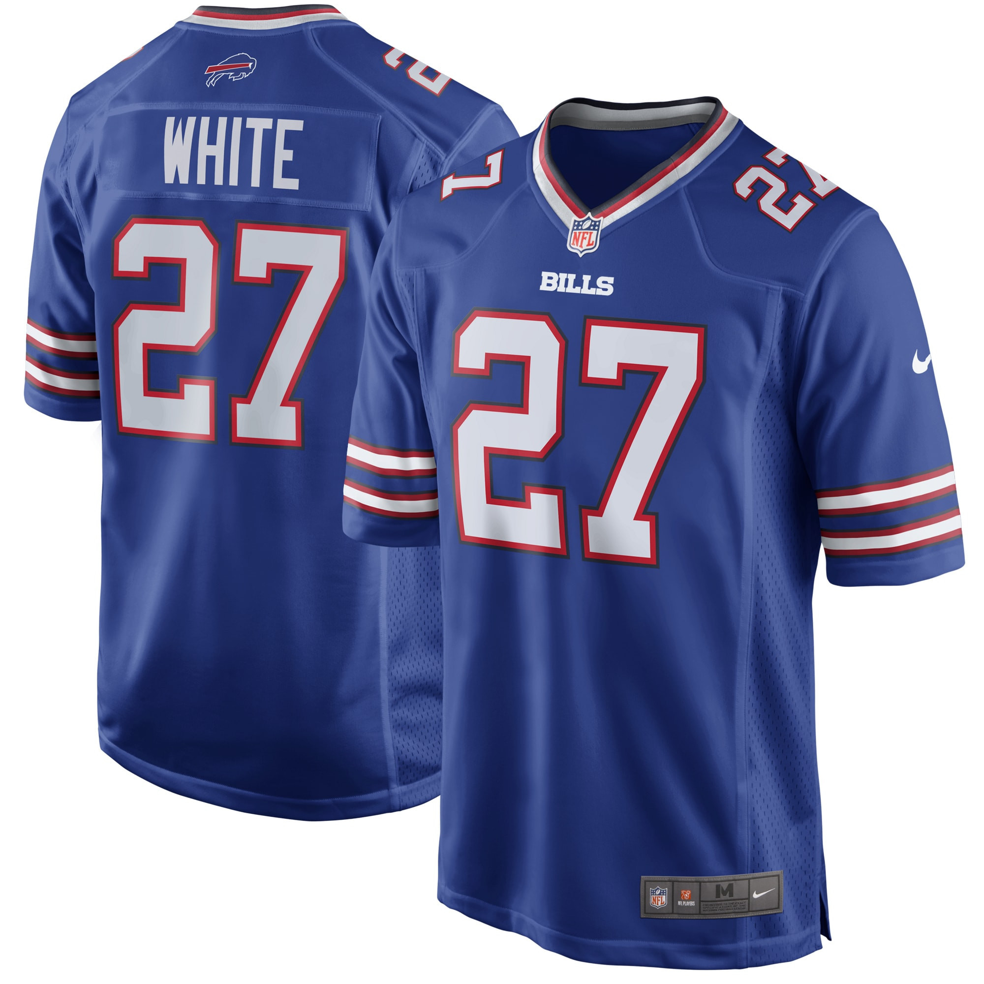 Tredavious White Buffalo Bills Game Player Jersey – Royal NFL