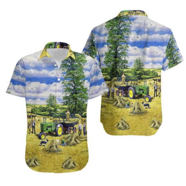 Vintage Tractor Hawaiian Shirt | Unisex | Adult | Hw5894