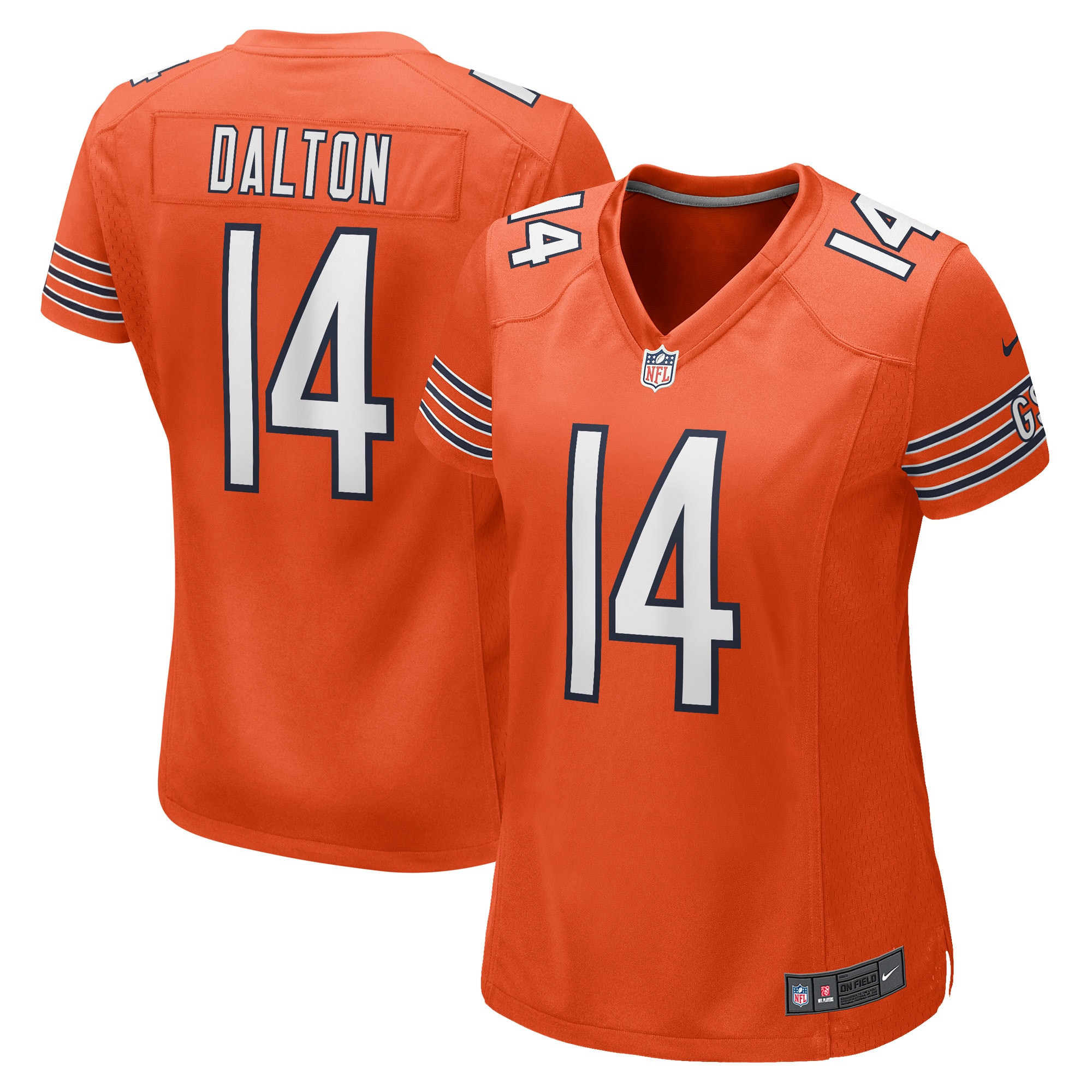 Andy Dalton Chicago Bears Womens Alternate Game Player Jersey Orange NFL