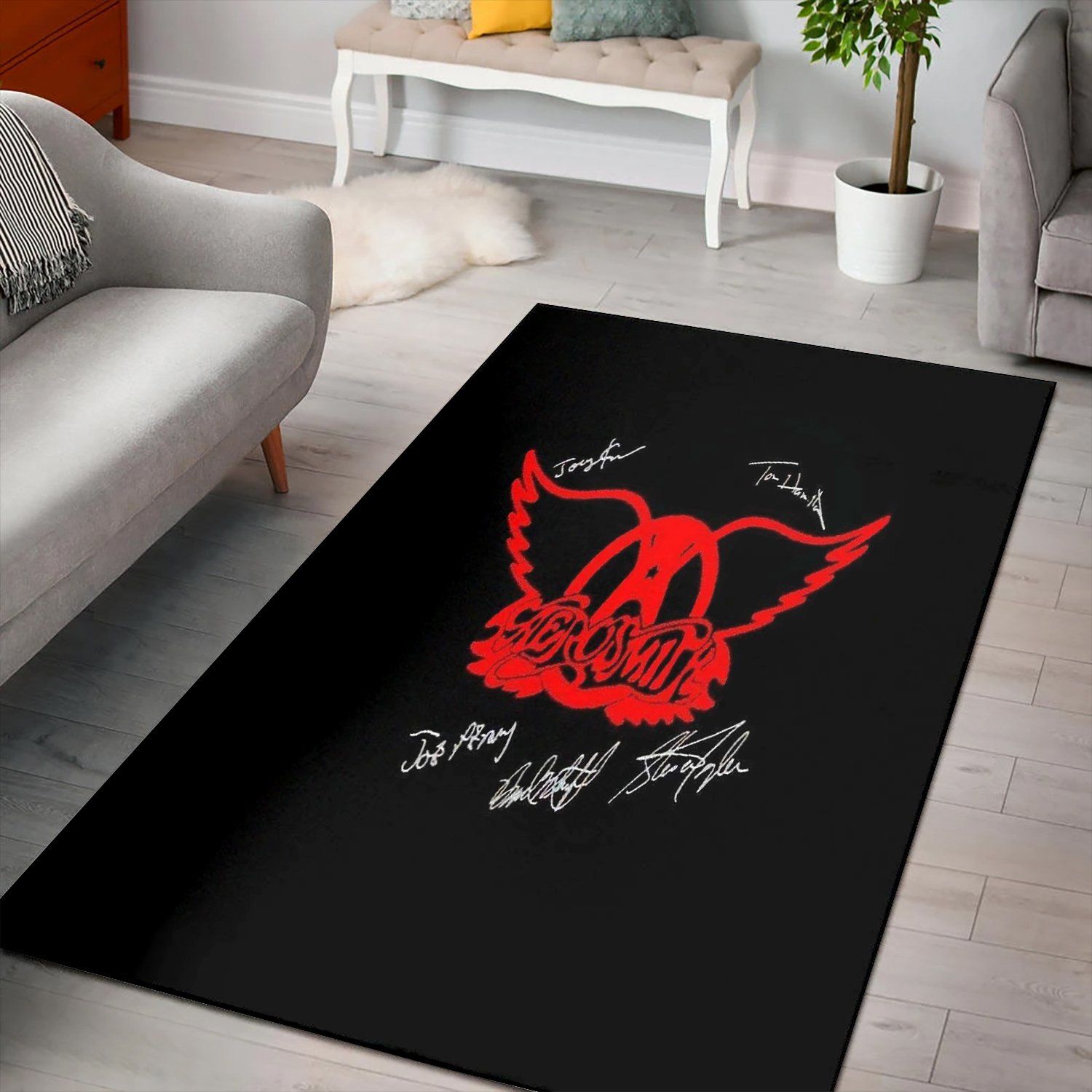 Aerosmith Computer  Rug, Area Rug, Floor Decor, Living Room Carpet