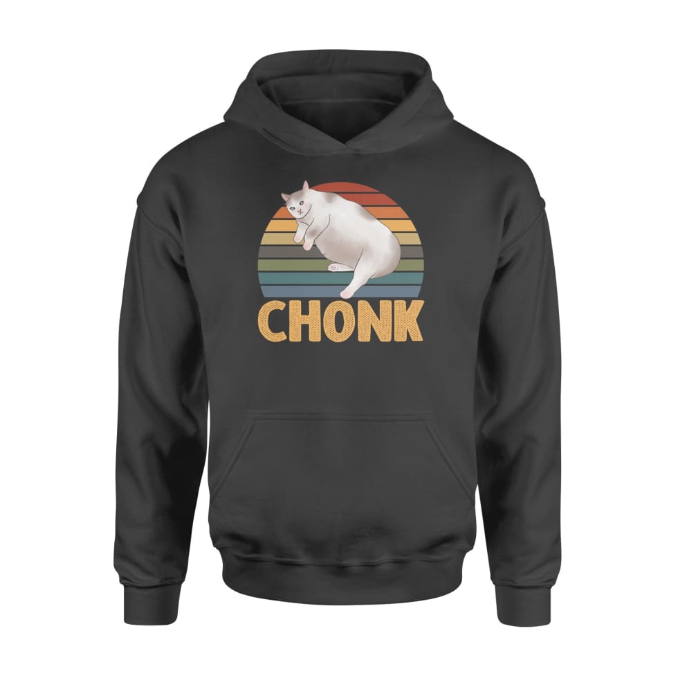 Cat Chonk Vintage Retro Sunset – Standard Hoodie