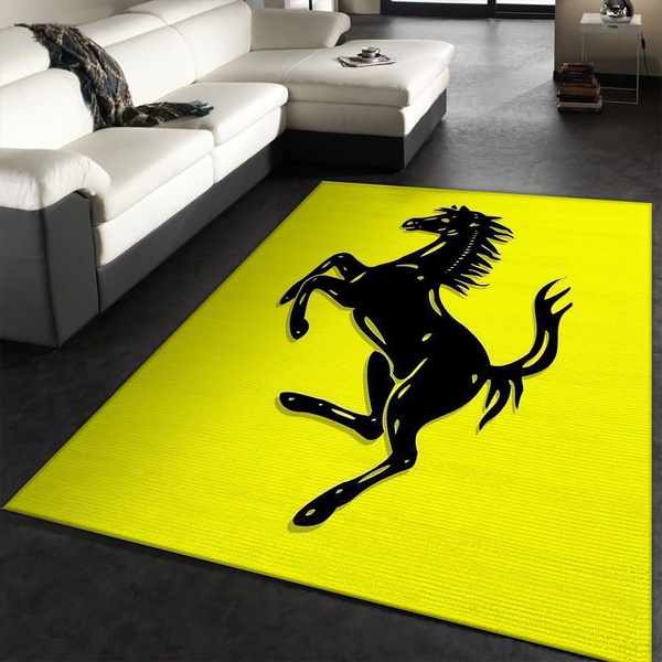 Ferrari Logo Rug All Over Print Area Rug Carpet Full Sizes Rug Living Room 2