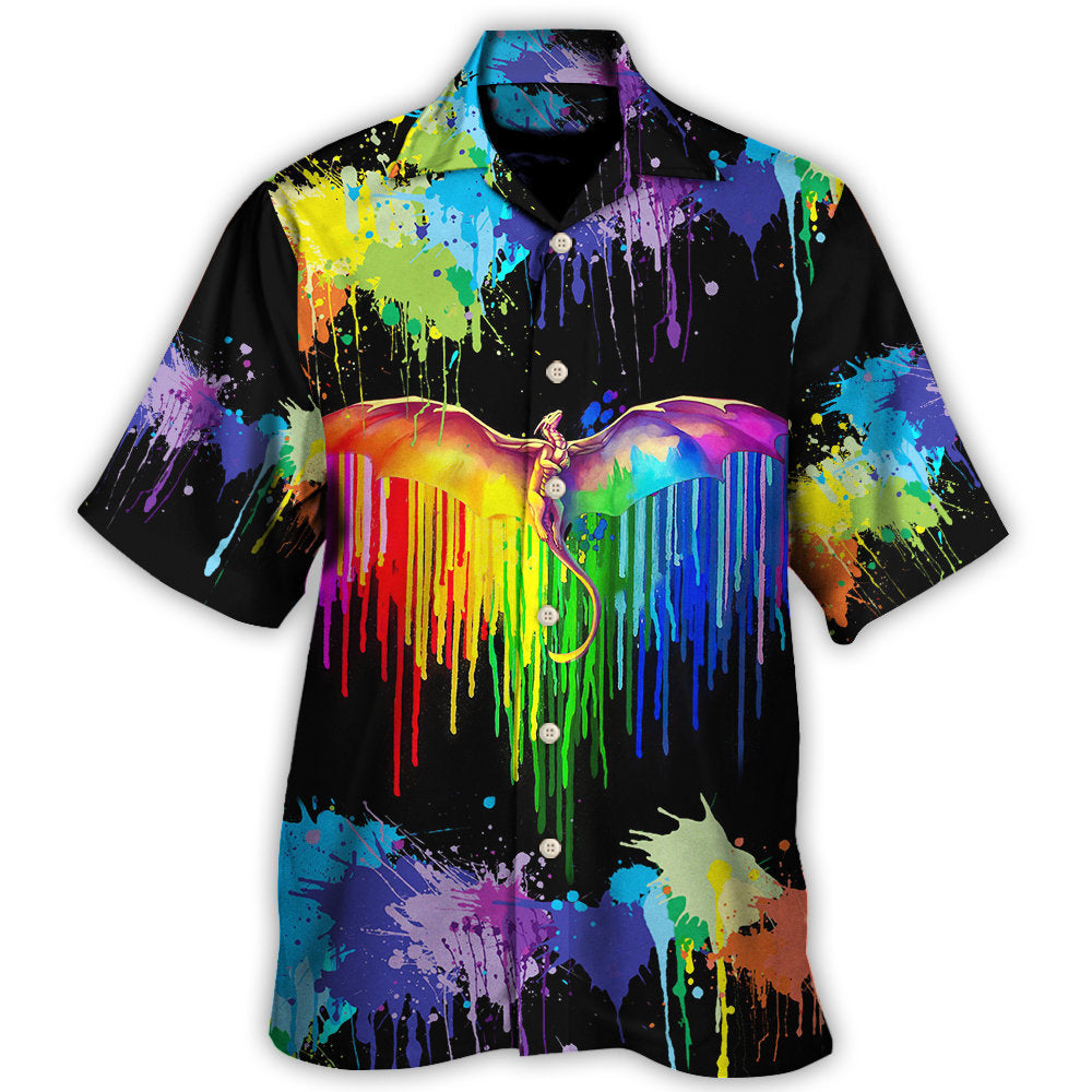 Lgbt Pride Dragon The Color Of Happiness Hawaii Shirt Ha18073