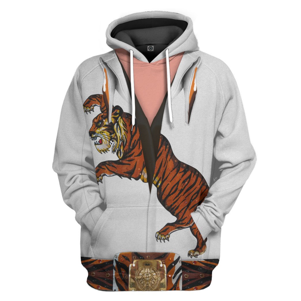 Alohazing 3D Elvis Presley Tiger Jumpsuit Custom Hoodie Apparel