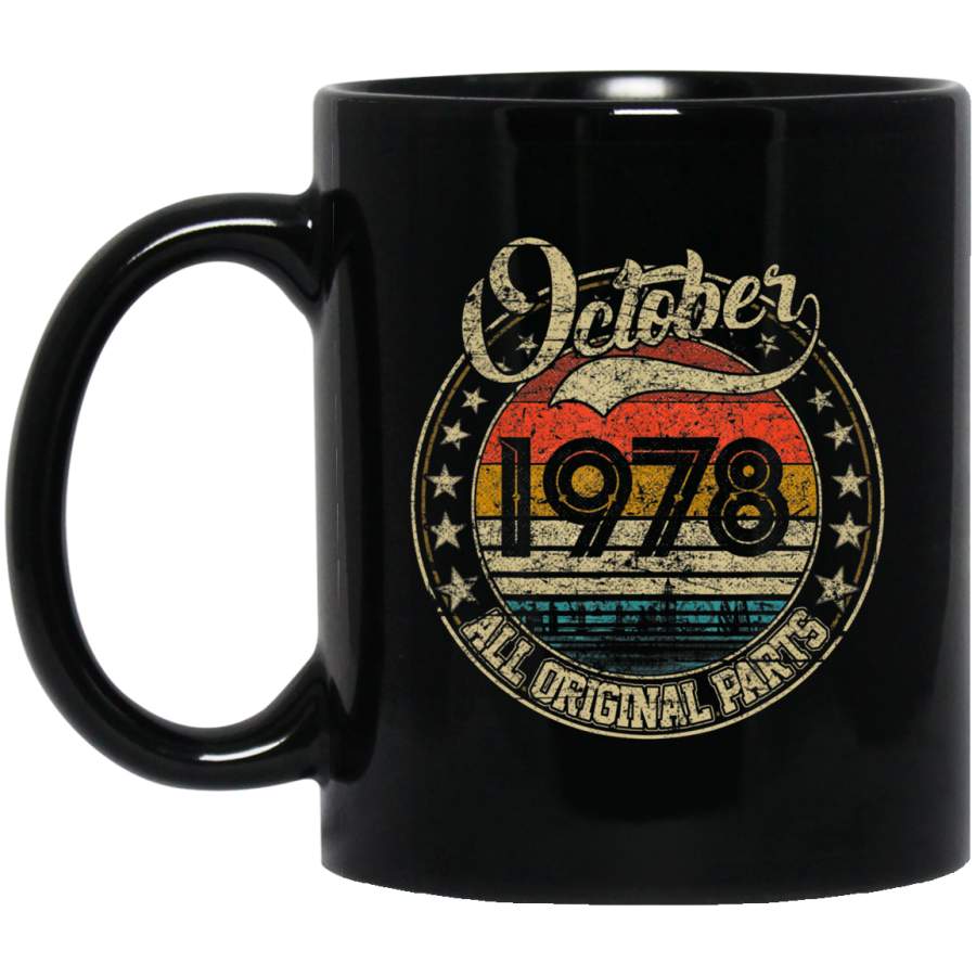 Vintage October 1978 41 Years Old 1978 Birthday Gift Coffee Mug