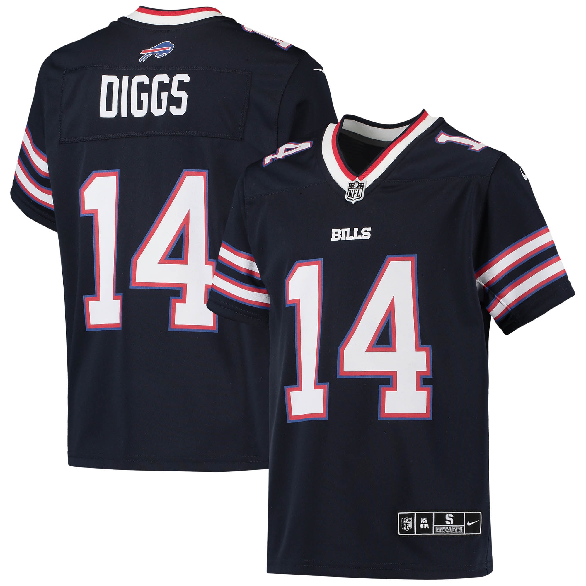 Youth Buffalo Bills Stefon Diggs Navy Inverted Team Game Jersey