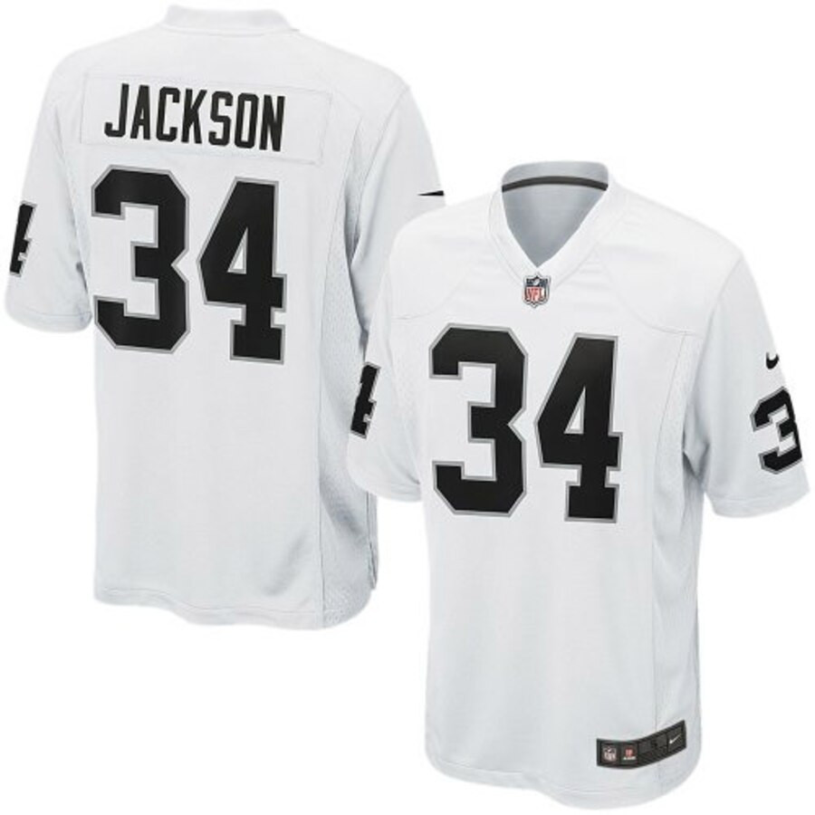 Bo Jackson Las Vegas Raiders Nike Retired Player Game Jersey – White