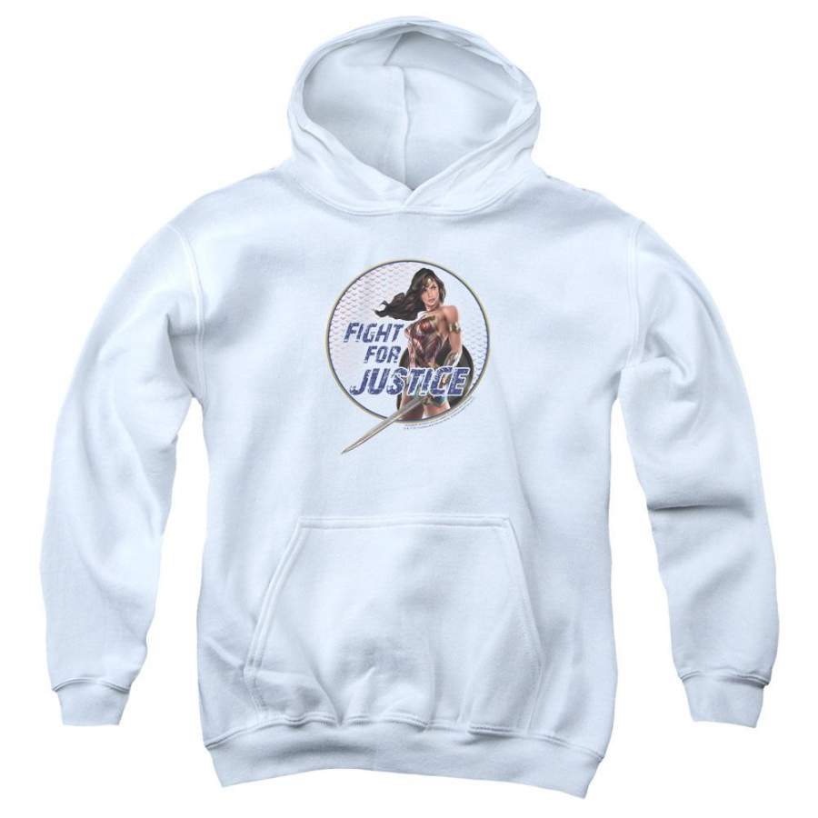 Wonder Woman Fight For Justice Youth Hoodie (Ages 8-12)