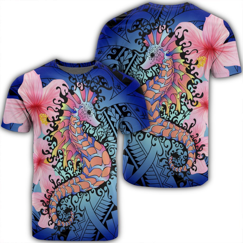 Hawaiian Polynesian Pink Hibiscus Seahorse Ah Ha49469