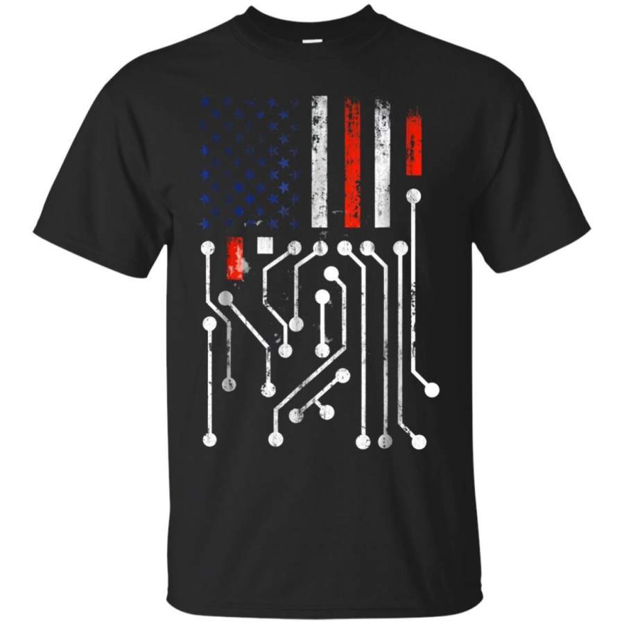 AGR Electric Lineman American Flag Tshirt Gift Jaq T-shirt