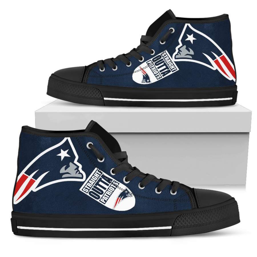 Straight Outta New England Patriots High Top Shoes