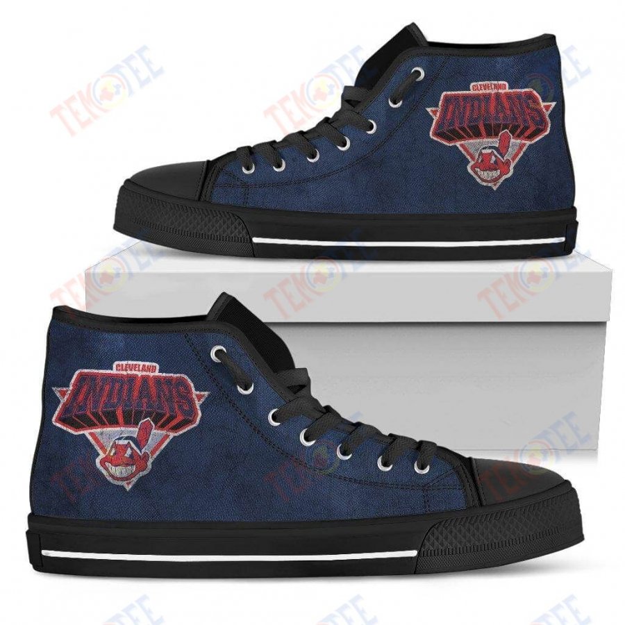 Mens Womens Cleveland Indians High Top Shoes 3D Simple TMT646