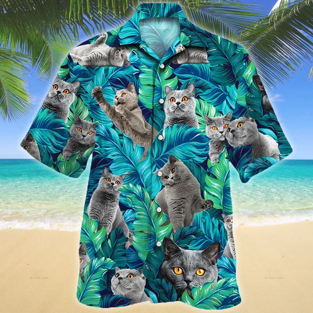 British Shorthair Cat Lovers Gift Hawaiian Shirt Ha14302